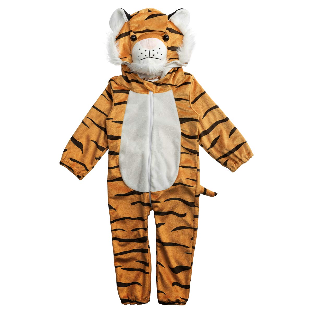 HollyHOME Baby Romper Cosplay Costume Cuddly Tiger Toddler Cosplay Clothing One-piece Jumpsuit Animal Cosplay Outfits Costume for 0-6M