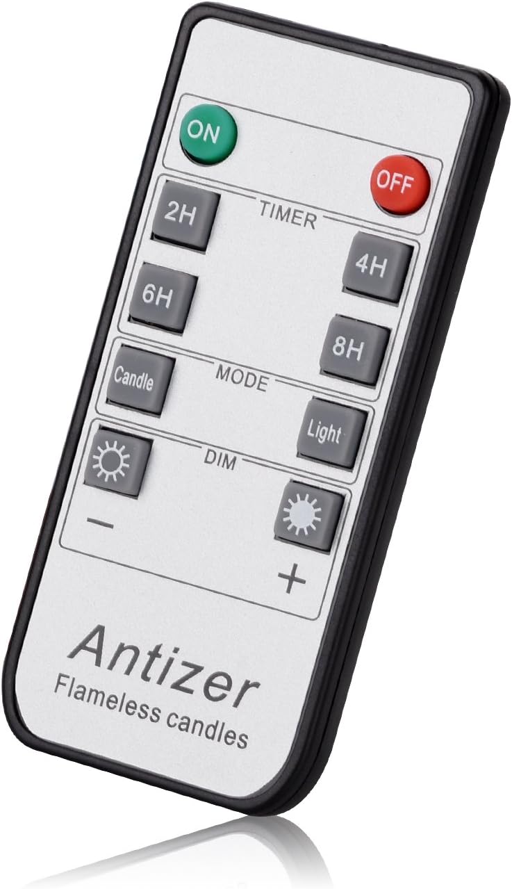 Antizer Flameless Candles Remote Timer