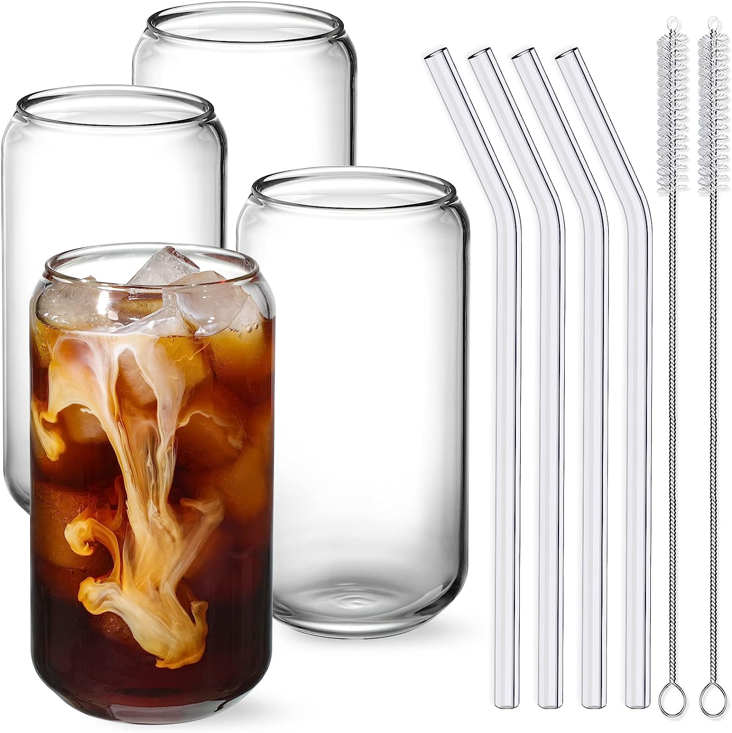 NETANY 50 Oz Water Carafe with Flip Top Lid, Set of 2 Square Base Containers, Clear Plastic Pitcher - for Iced Tea, Juice, Beverage, Milk, Cold Brew and Mimosa Bar - HAND WASH ONLY