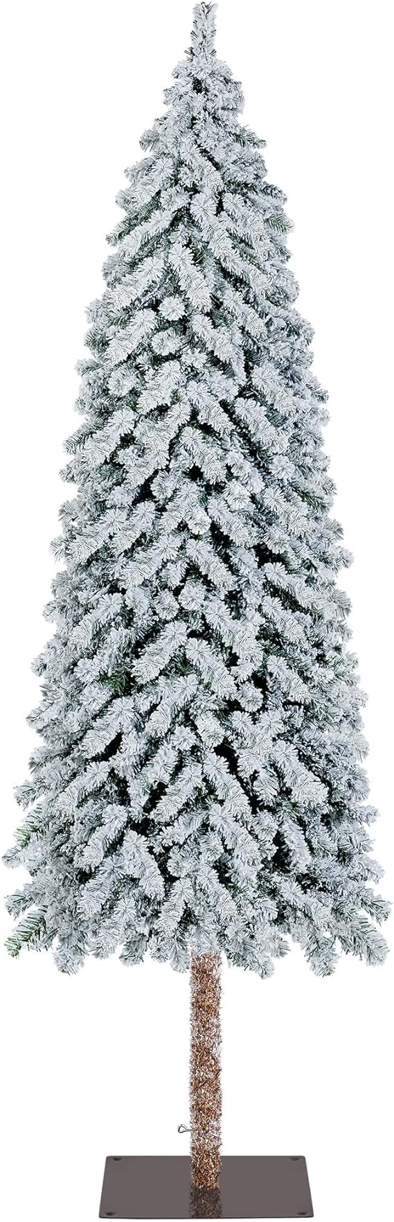 Yaheetech 7.5ft Pre-Lit Artificial Pencil Christmas Tree w/ 280 Incandescent Warm Lights