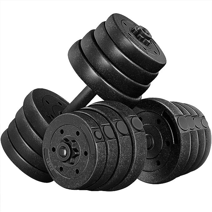 Yaheetech Dumbbells Weight Set 33LB/44LB/55LB/66LB Dumbbell Weights Exercise & Fitness Equipment for Women & Men Gym Home Strength Bodybuilding Training