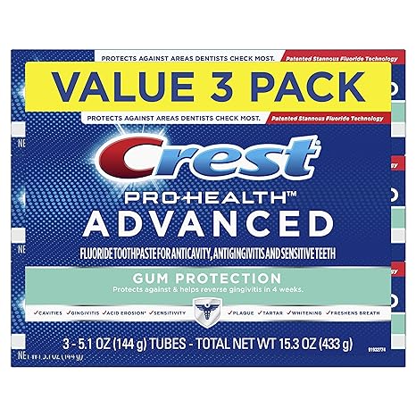 Crest Pro-Health Advanced Gum Protection Toothpaste, 5.1 Ounce, 3 Count