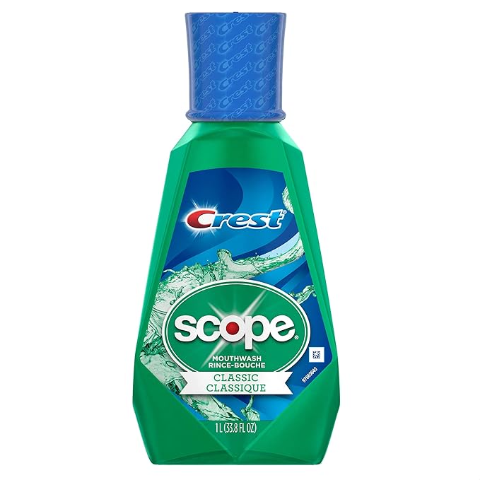 Crest Scope Classic Mouthwash, Original Formula, 1 L