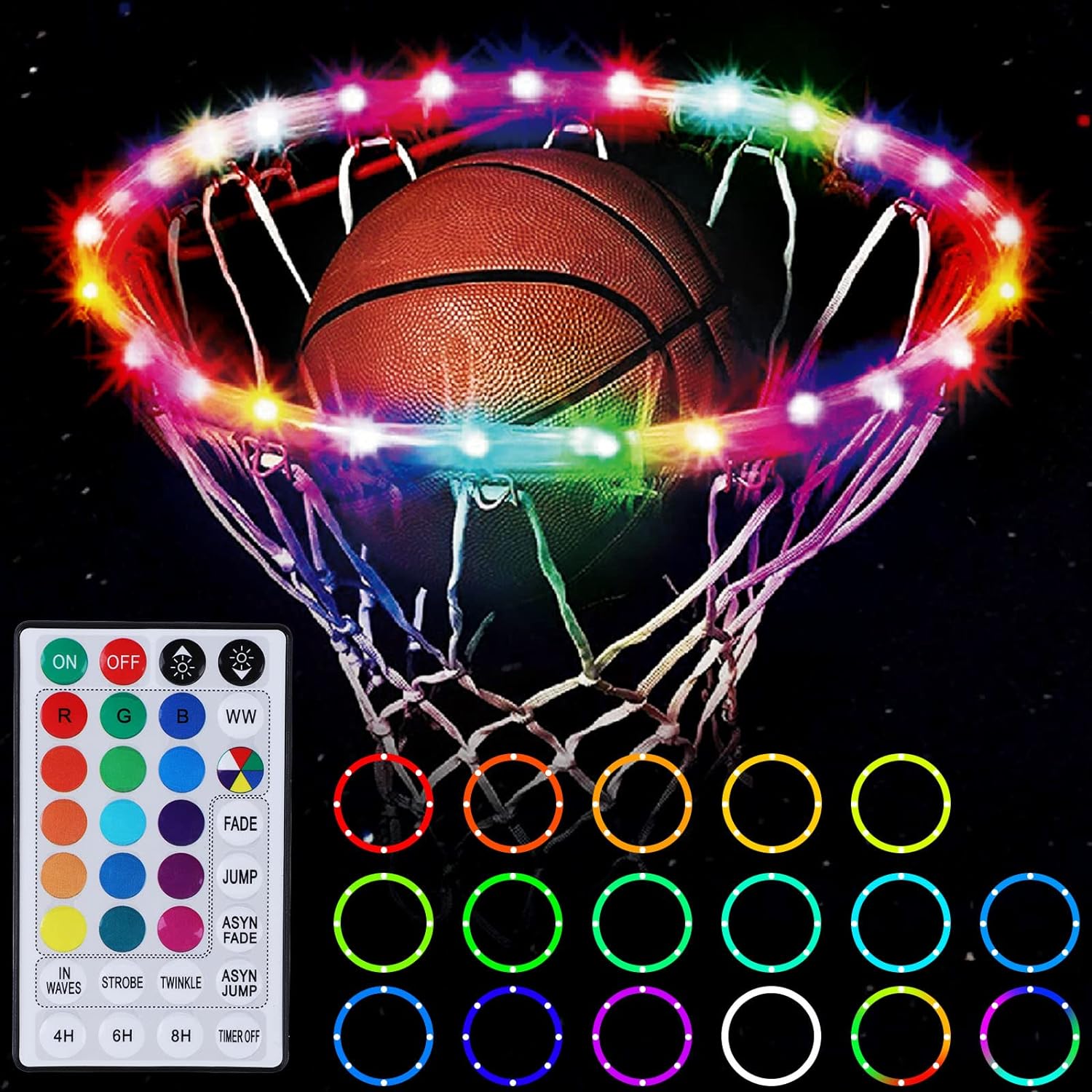 this makes a great gift and it' very easy to install on the hoop and the lights look great