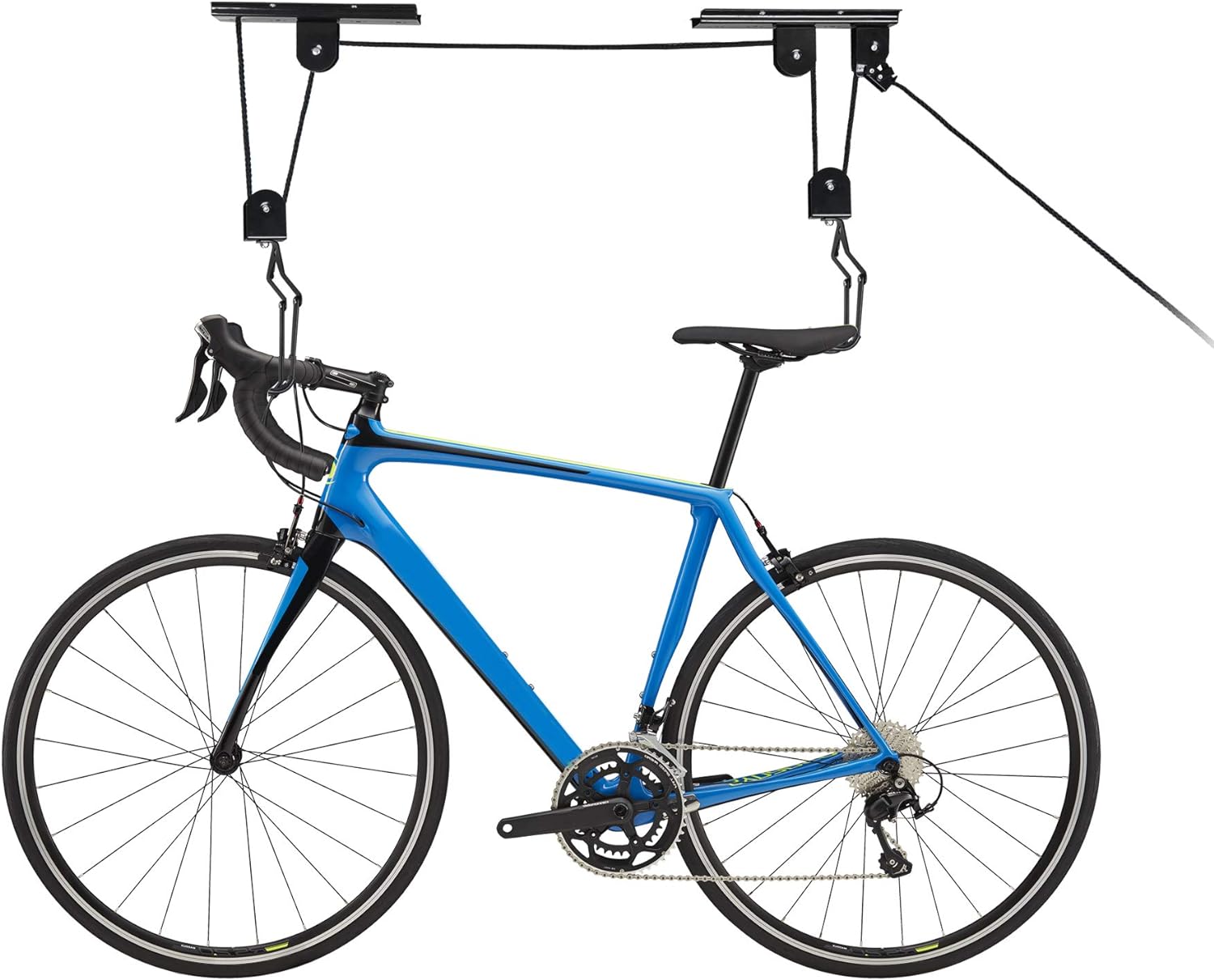 ZENY Bike Hoist Lift Set Bicycle Hanging Rack Ceiling Mount for Garage Bike Storage Hanger Rack Hanging Ladder Lifts