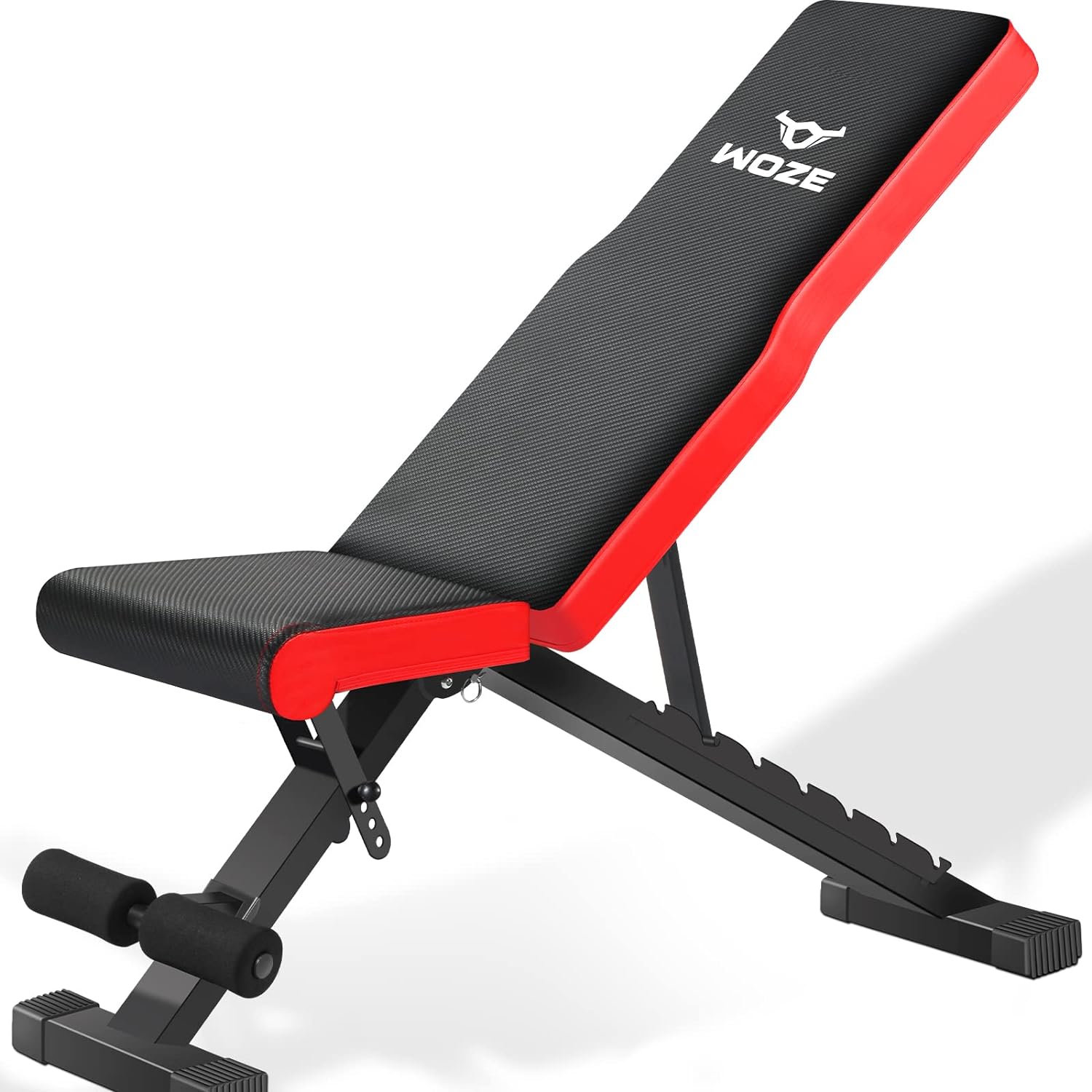  WOZE Adjustable Weight Bench, Foldable Workout Bench for Full Body Strength Training, Multi-Purpose Decline Incline Bench for Home Gym - New Version 