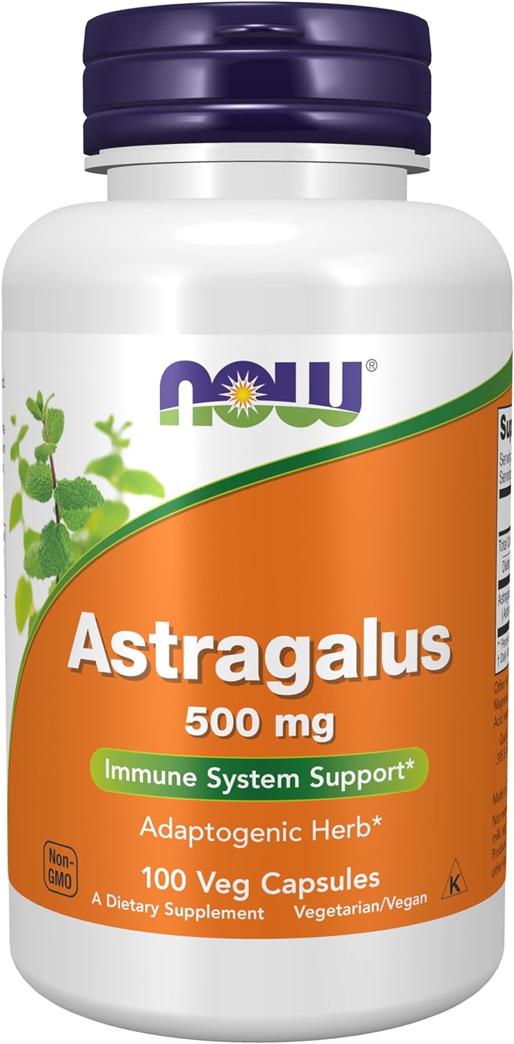 NOW Supplements, Astragalus (Astragalus membranaceus) 500 mg, Immune System Support*, 100 Capsules