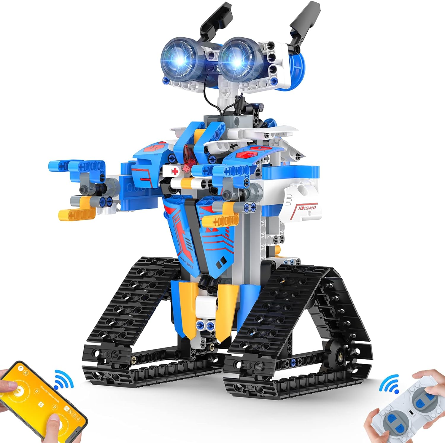 AOKESI Robot Toys for 8-16 Year Old Boys Girls Kids with APP or Remote Control Science Programmable Building Block Kit, STEM Projects Educational Birthday Gifts