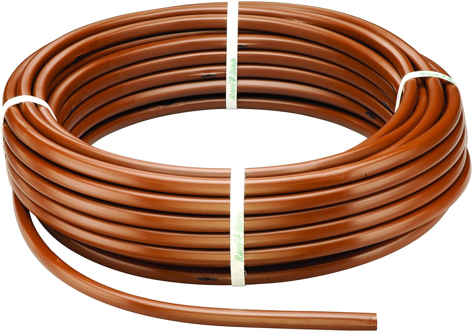  Rain Bird ET63-100S Drip Irrigation Pressure Compensating 1/2 (0.634 OD) Emitter Tubing, 18 Emitter Spacing, 100' Roll, Brown 