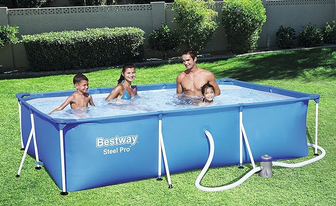 Bestway 56411_04 Steel Pro Pool Set Swimming Pool, 3300 Liters, Blue, 300 x 201 x 66 cm