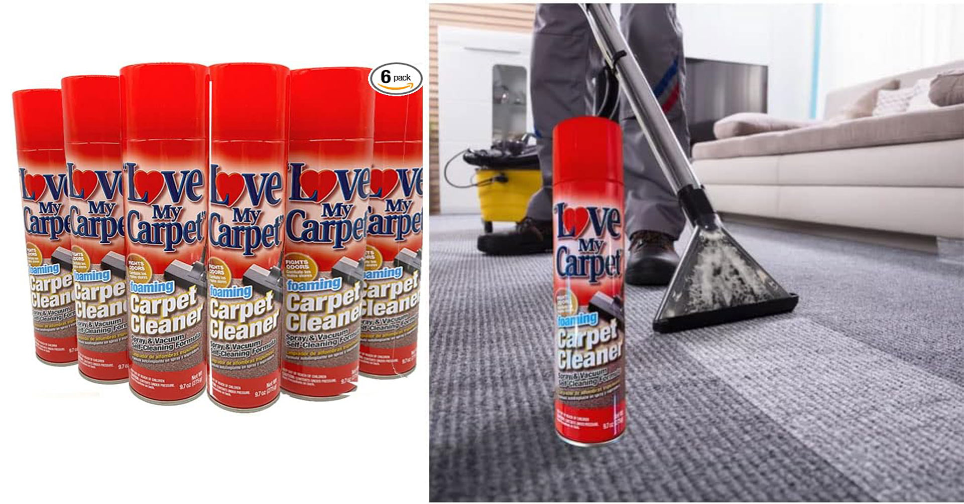 9.7 oz., Foaming Carpet Cleaner (Pack of 6)