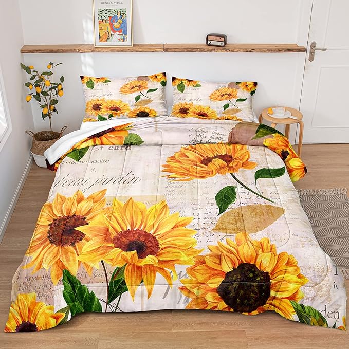 Sunflower bedding