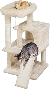 Yaheetech Multi-Level Cat Tree Tower Cat Furniture Activity Center Kitten Play House 36in