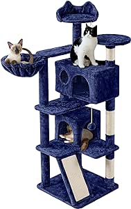 Yaheetech Cat Tree Scratcher Play House Condo Furniture 57inches