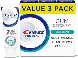 Crest Pro-Health Gum Detoxify Toothpaste, Deep Clean, 3.7 oz, Pack of 3