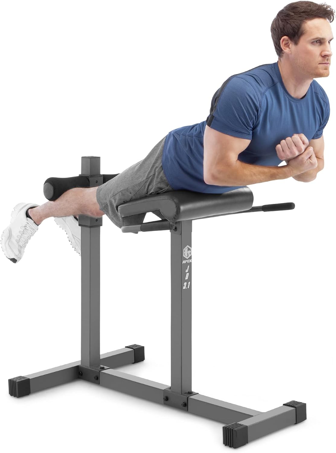  Sunny Health & Fitness Hyperextension Roman Chair Ab Workouts Sit Up Gym Bench for Home 