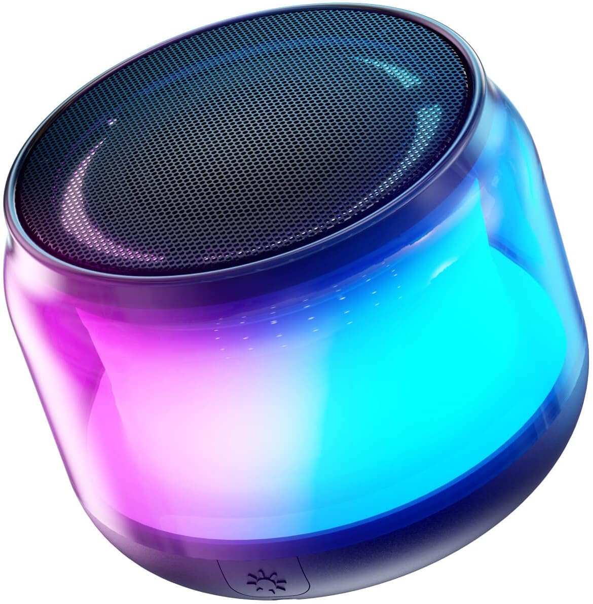 LENRUE Portable Bluetooth Speakers with Colorful Lights, Loud Sound, Small Bluetooth Speaker with Wireless Stereo Pairing, Mini Gifts for Kids, Teen, Girls, Boys, Women