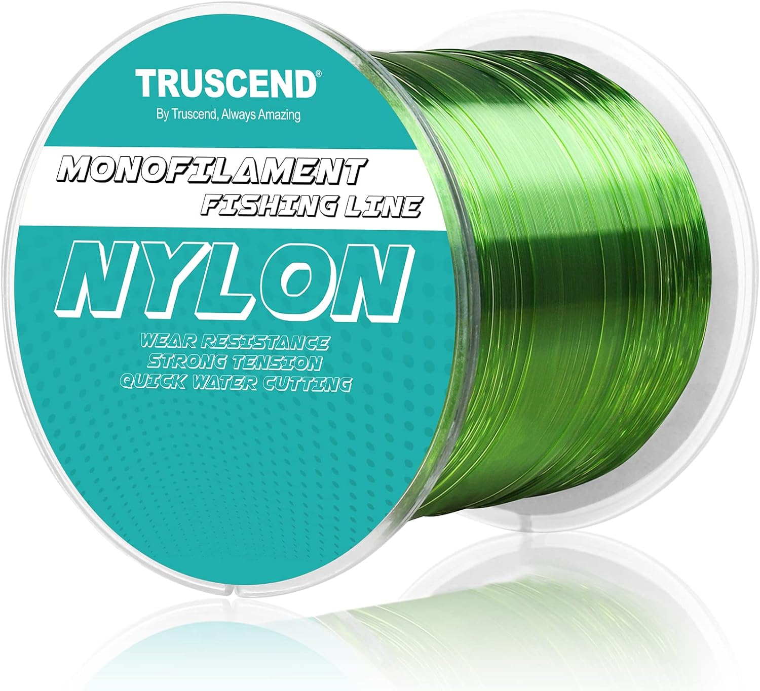 TRUSCEND Monofilament Fishing Line, Clear Fishing Wire, Invisible Clear Nylon String Thread Wire for Crafts Hanging Balloon Garland Decorations, Strong and Abrasion Resistance Mono Line 3lb~42lb