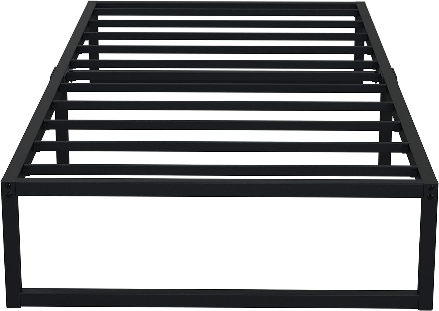 EMODA 12 Inch Twin XL Bed Frames No Box Spring Needed, Heavy Duty XL Twin Metal Platform Bed Frame, Noise Free, Easy Assembly, Black