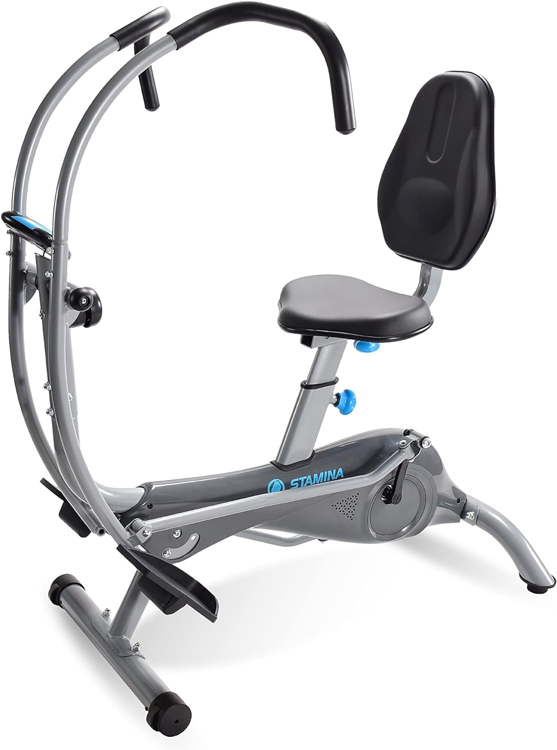 Stamina EasyStep Recumbent Stepper with Arm Workout - Recumbent Cross Trainer with Smart Workout App for Home Workout - Up to 250 lbs Weight Capacity