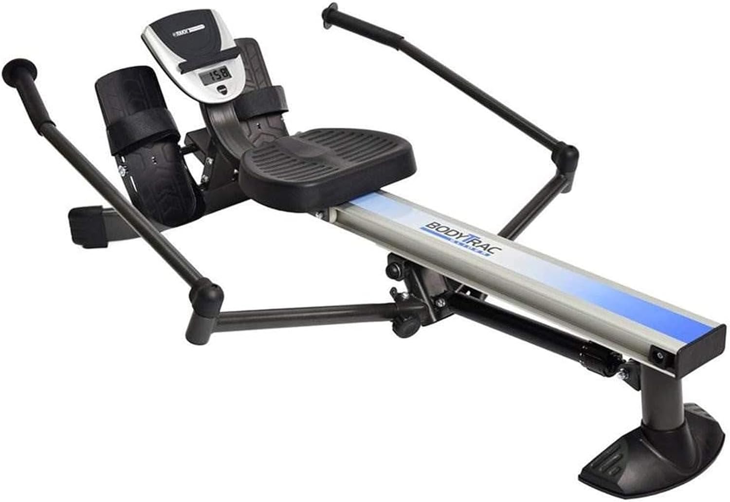 Stamina BodyTrac Glider 1060 Hydraulic Rowing Machine with Smart Workout App - Rower Workout Machine with Cylinder Resistance - Up to 250 lbs Weight Capacity