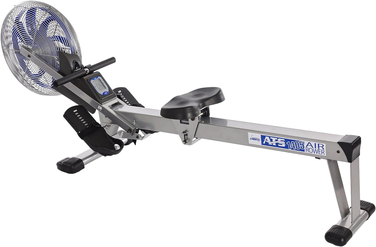 Stamina Elite ATS Air Rower - Smart Workout App, No Subscription Required - Upgraded Foldable Rowing Machine - LCD Monitor