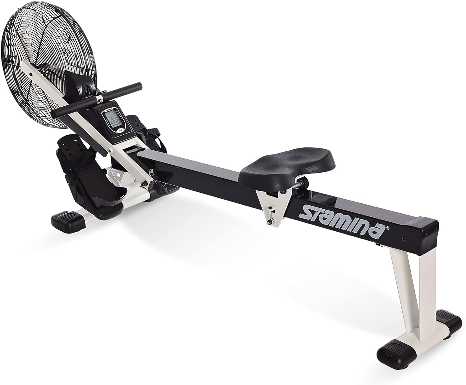 Stamina Air Rower Fitness Rowing Machine, Black