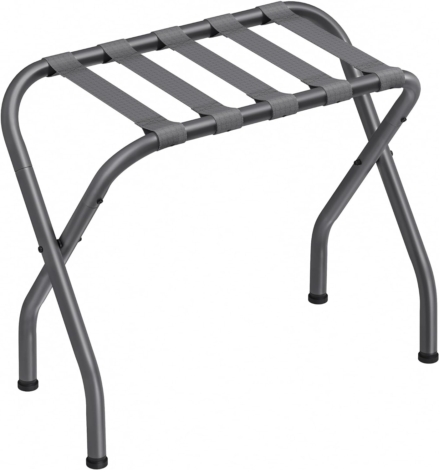 SONGMICS Luggage Rack, Luggage Rack for Guest Room, Suitcase Stand, Steel Frame, Foldable, for Bedroom, Gray URLR64GS