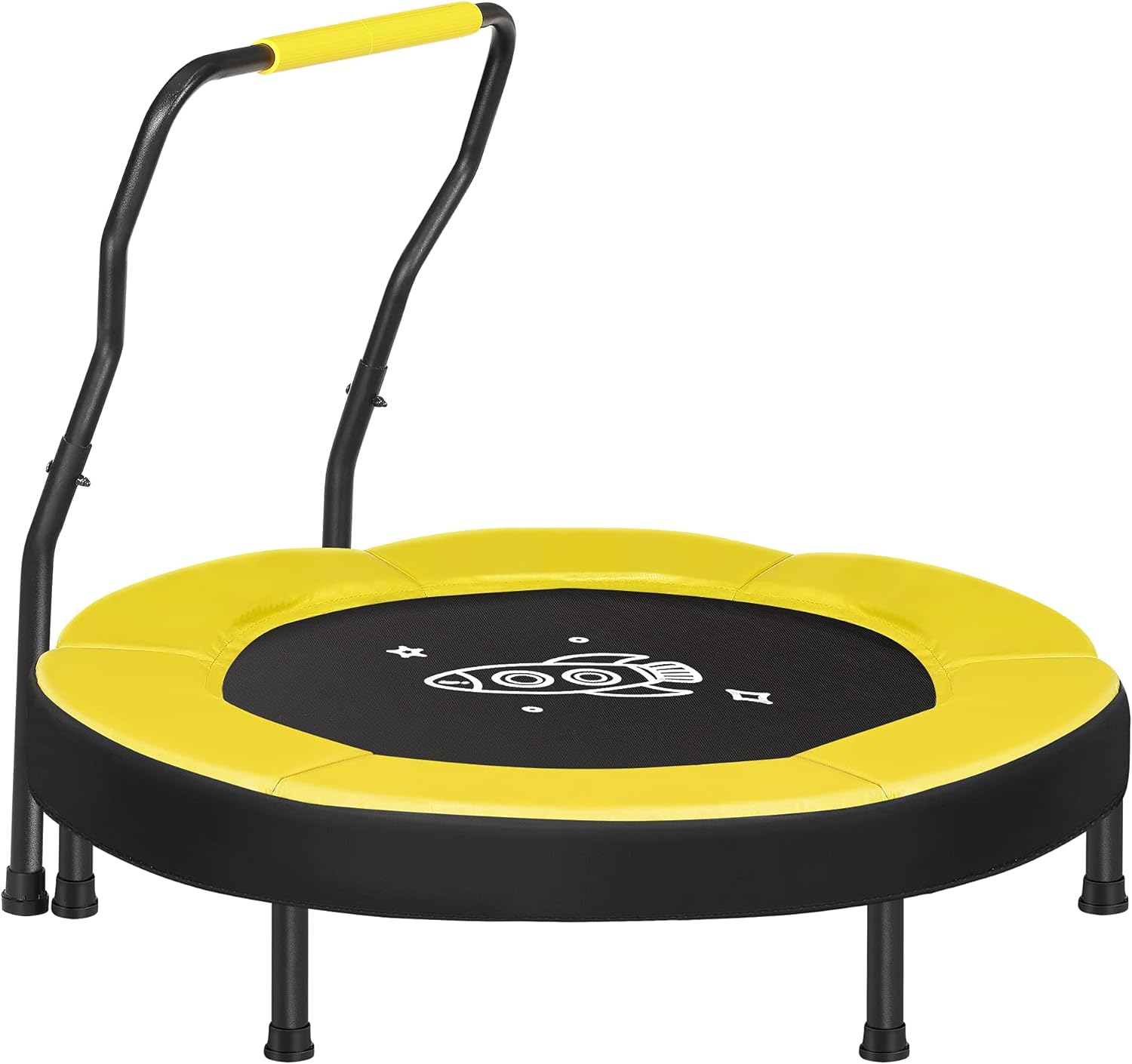 SONGMICS Trampoline for Kids, 3ft Mini Trampoline with Handlebar, Toddler Trampoline for Indoor and Outdoor, Max. Load 220 lb