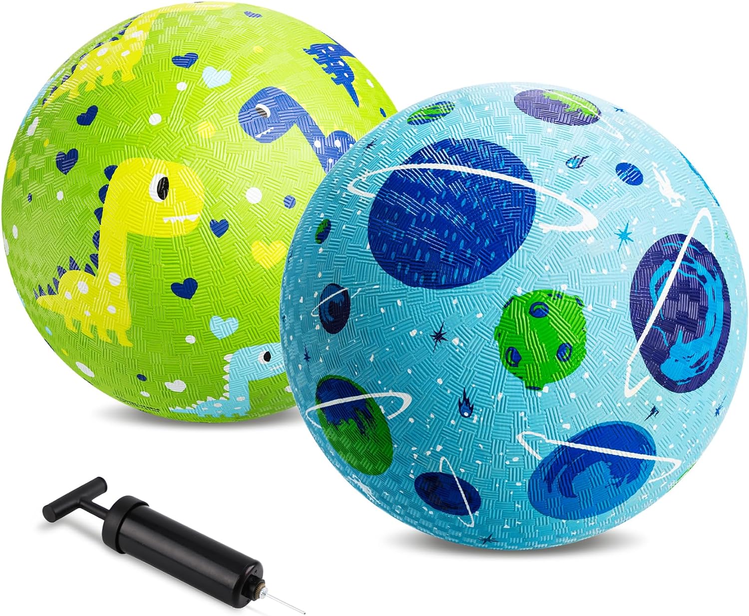 ZOOJOY Cartoon Playground Balls Toddlers, 8.5" Rubber Kickballs,Outdoor/Indoor Ball Game for Kids, for Boys Girls