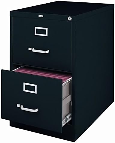 Home Square Value Pack (Set of 2) 2 Drawer File Cabinet in Black and White