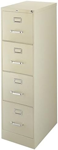 Home Square Value Pack (Set of 2) 4 Drawer Letter File Cabinet in Putty