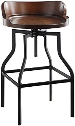 Home Square Three Piece Counter Height Bar Table with Adjustable Bar Stools Set