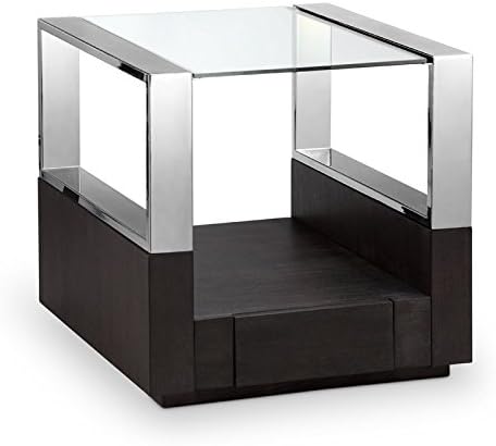 Home Square 2 Piece Coffee and End Table Set in Graphite Glass