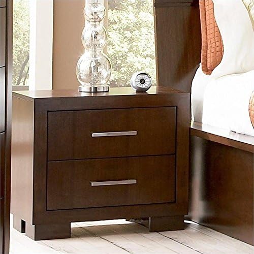 Home Square (Set of 2) 2 Drawer Nightstand in Dark Cappuccino