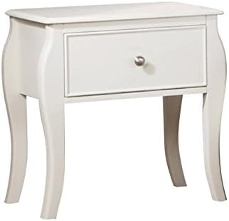 Home Square (Set of 2) 1 Drawer Nightstand in White