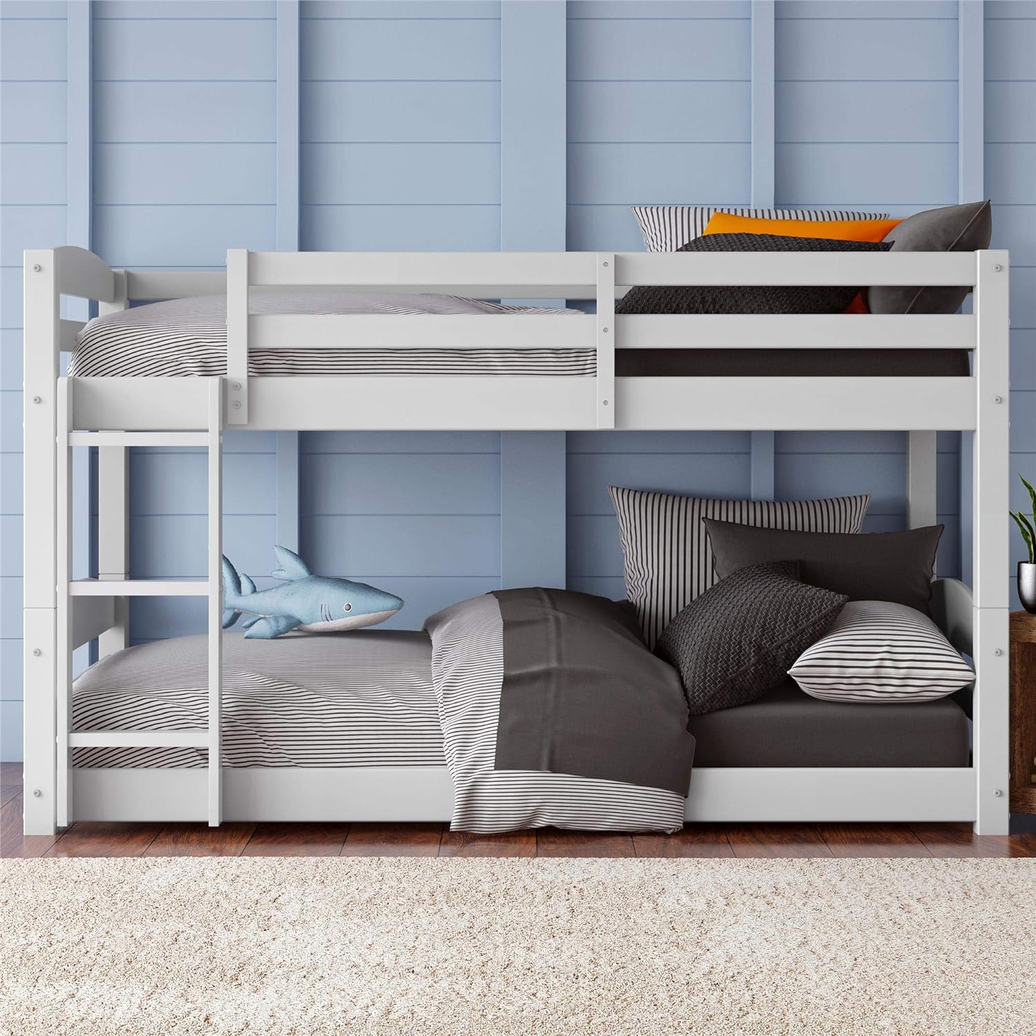 Dorel Living Sierra Twin over Twin Bunk Bed | White | DL7891W model