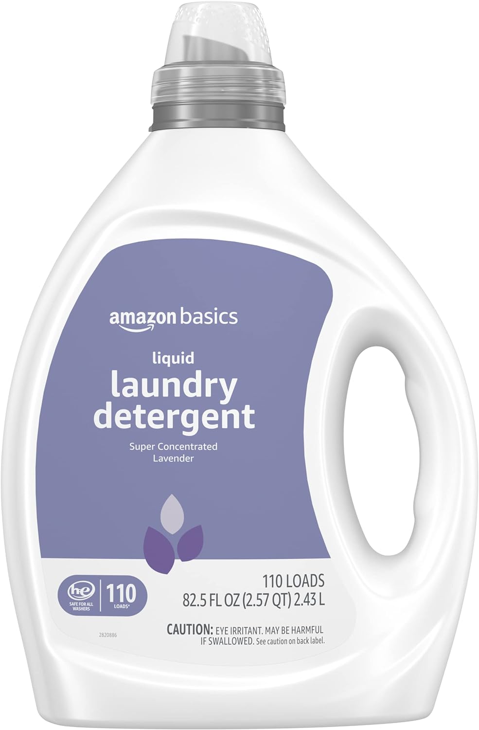 Amazon Basics Concentrated Liquid Laundry Detergent, Lavender, 110 Count, 82.5 Fl Oz (Previously Solimo)