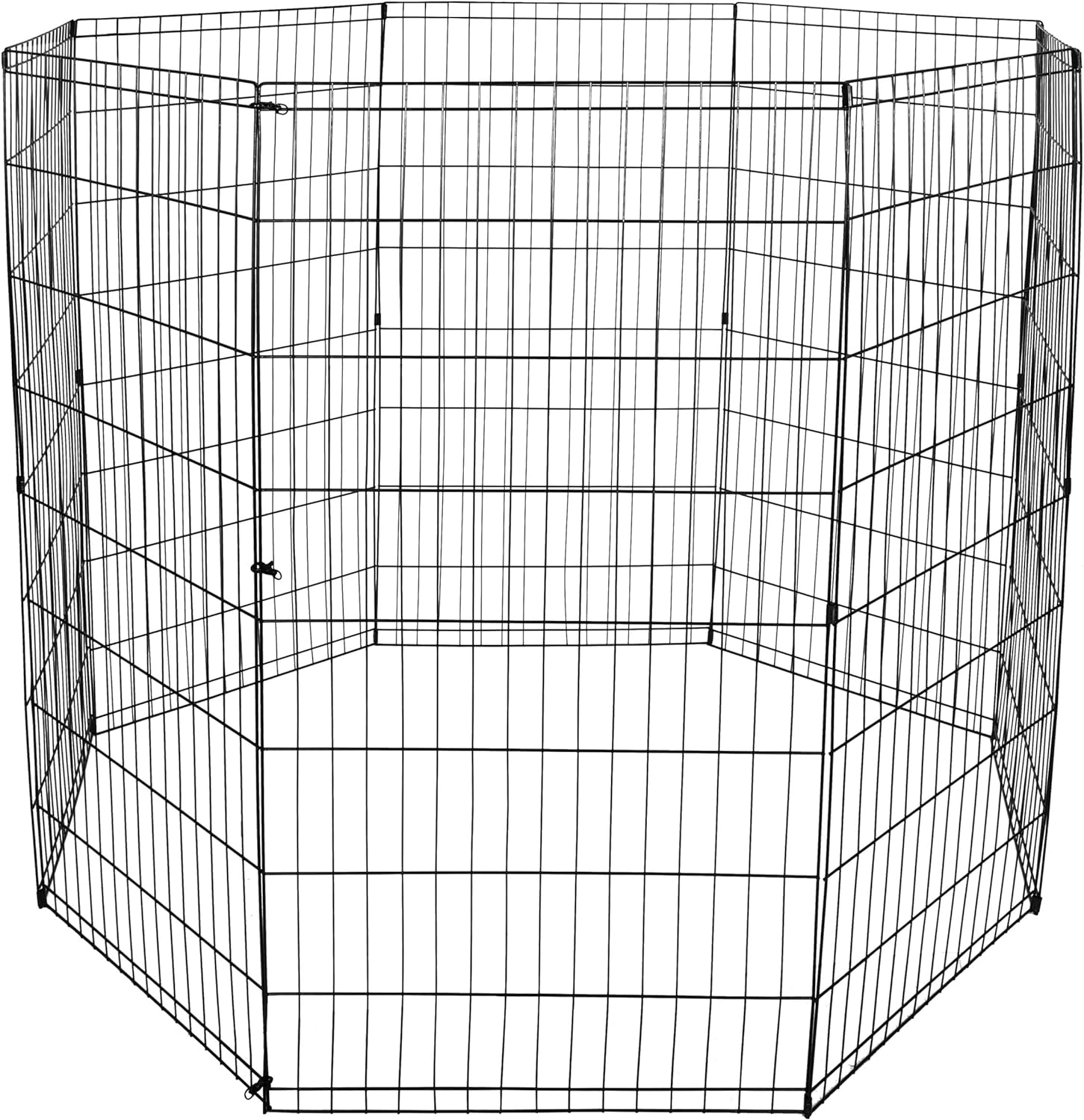 ZENY Puppy Pet Playpen 8 Panel Indoor Outdoor Metal Portable Folding Animal Exercise Dog Fence, 24 W x 48 H