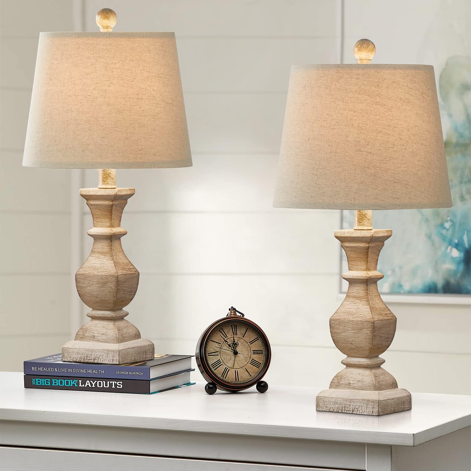 Cute lamps and easy to put together. Quality is good and they are light weight. I love them.