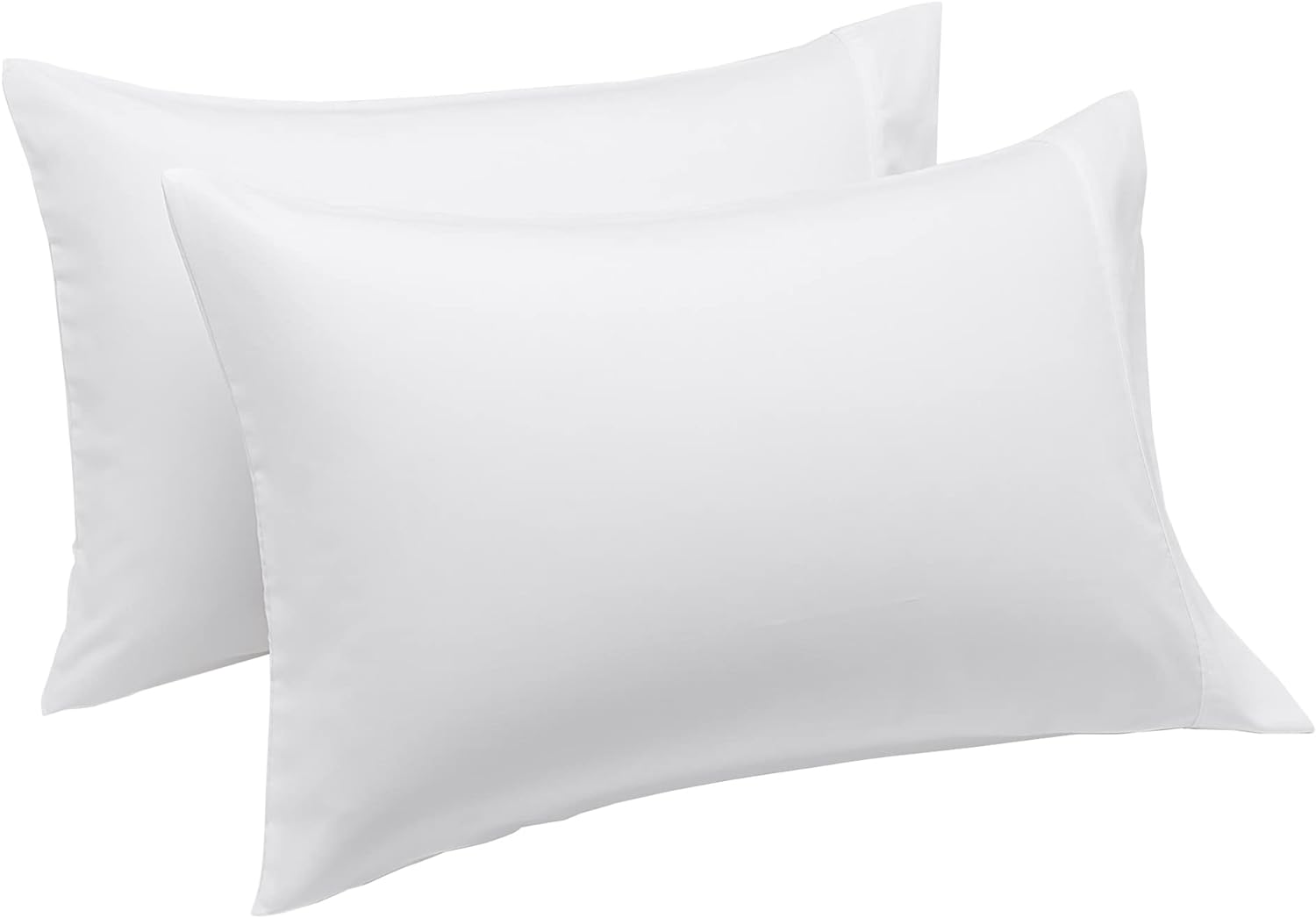 Amazon Basics Lightweight Super Soft Easy Care Microfiber Pillowcases, Standard, 40 Count, 20 Pack of 2, Bright White, 30" L x 20" W