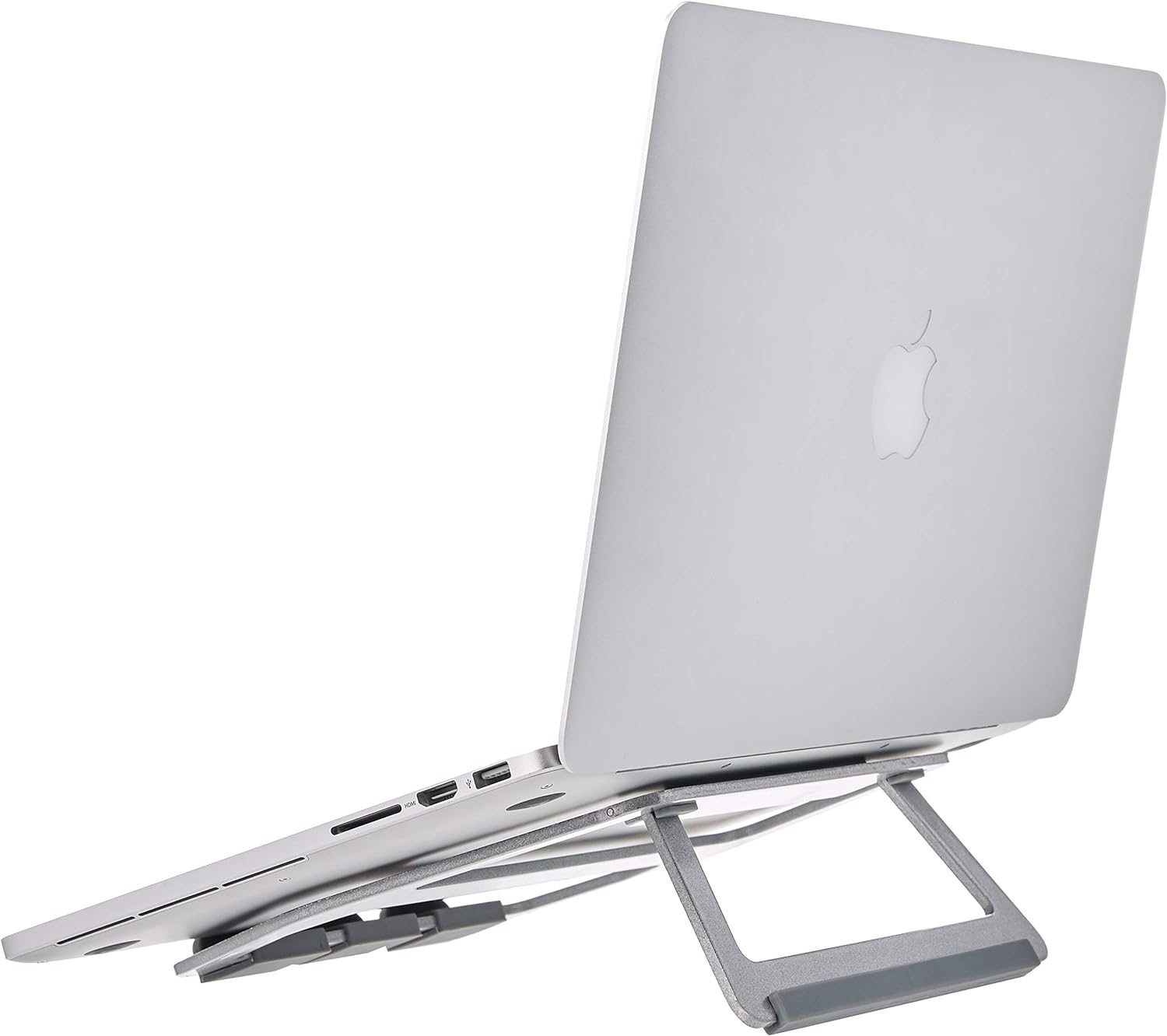 Amazon Basics Aluminum Portable Foldable Support Stand for Laptops up to 15", Silver