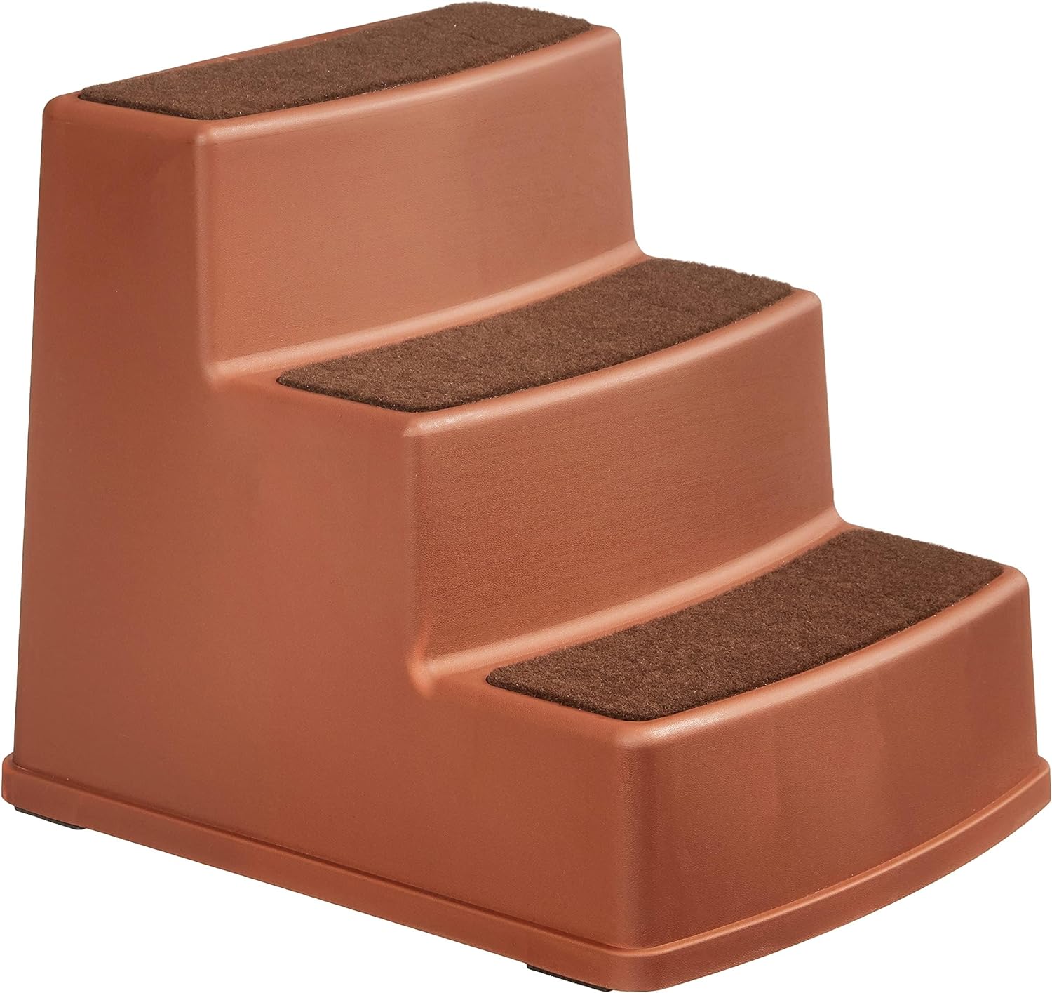 Amazon Basics 3 Step Non Slip Pet Stairs for Dogs and Cats, Cocoa