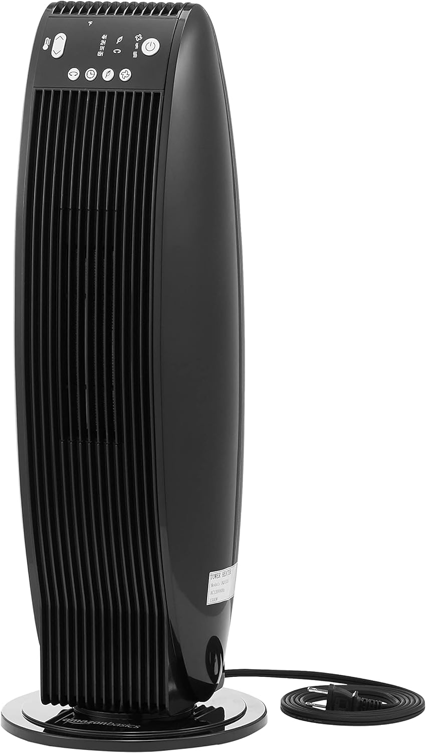 Amazon Basics Digital Tower Heater Black 23 Inch