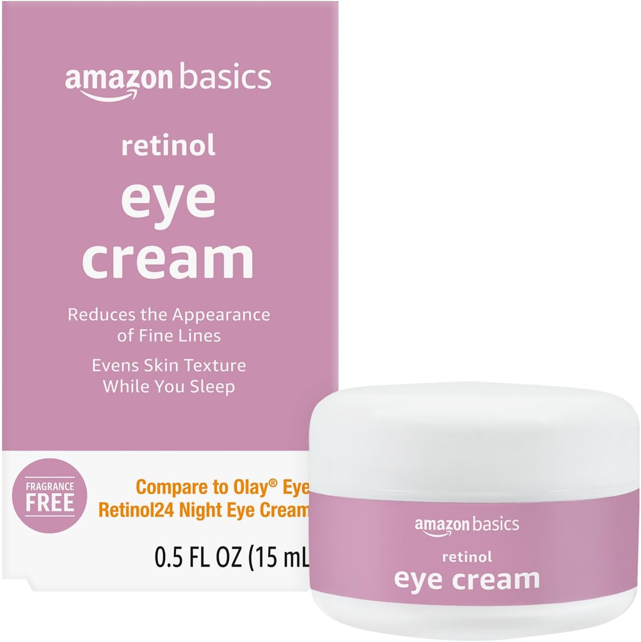 Amazon Basics Retinol Eye Cream, Fragrance Free, 0.5 Ounces, 1-Pack