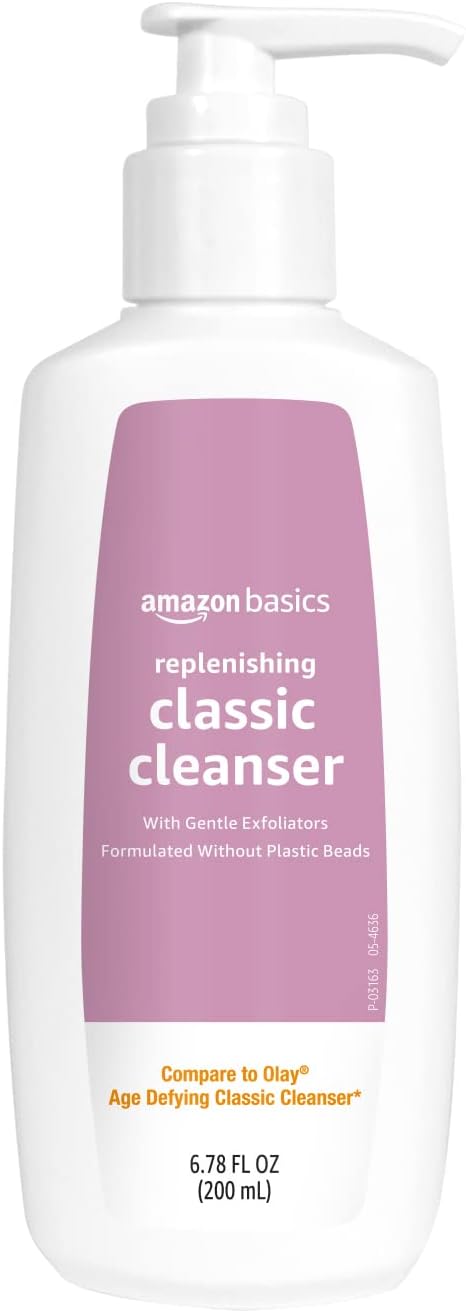 Amazon Basics Replenishing Classic Cleanser, Unscented, 6.78 Fluid Ounces, 1-Pack