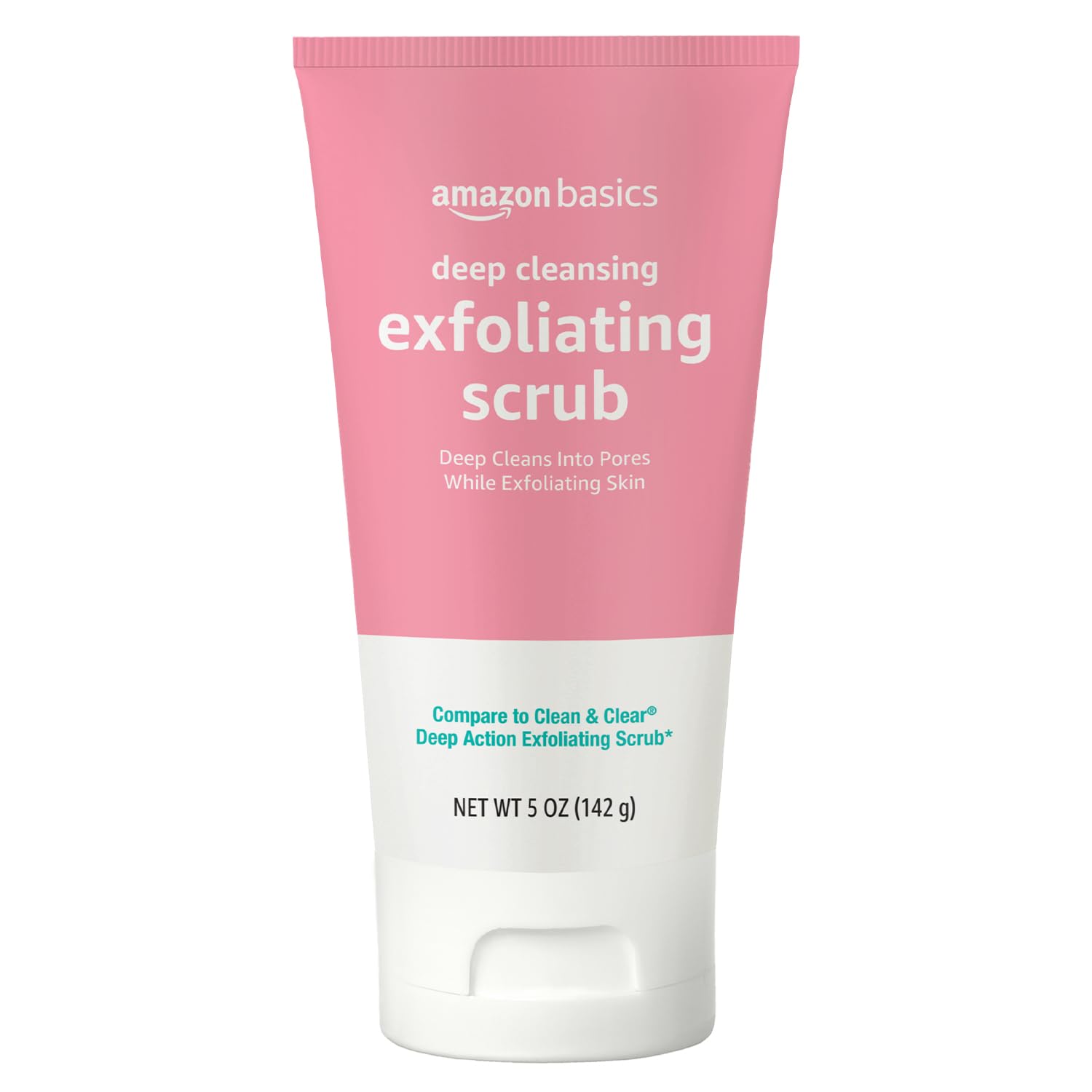 Amazon Basics Deep Cleansing Exfoliating Scrub, Unscented, 5 Ounces, Pack of 1