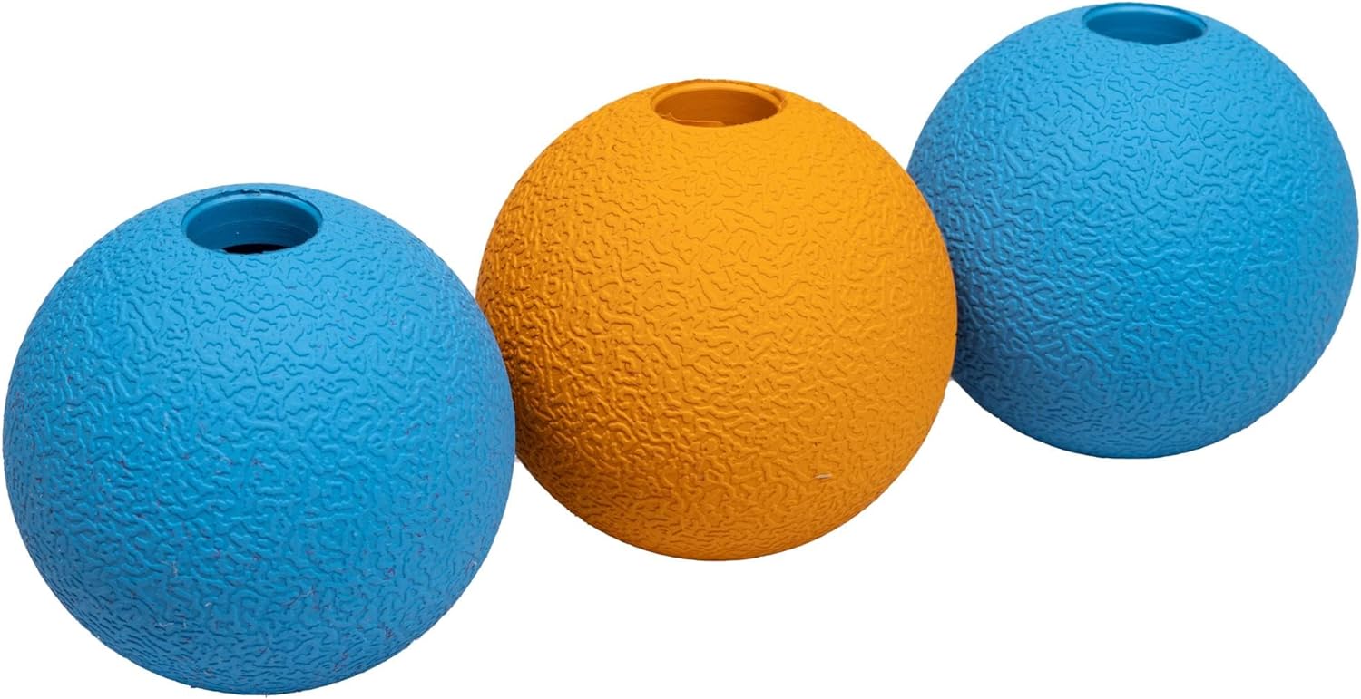 Amazon Basics Rubber Fetch Toy Dog Balls 2.5 Inch 3 Pack