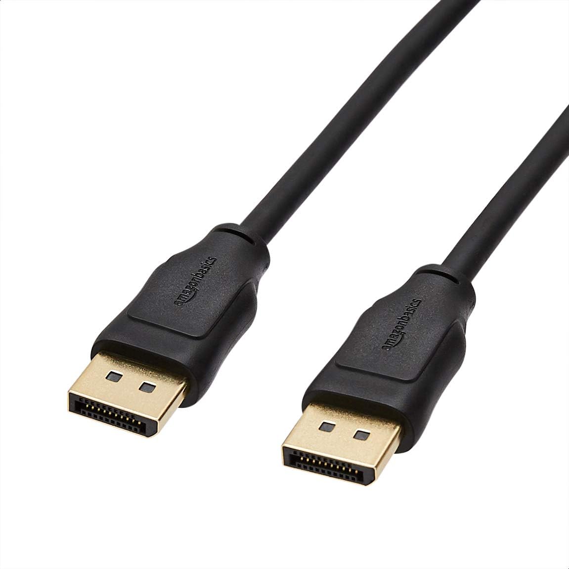 Amazon Basics DisplayPort to DisplayPort HD Display Cable - 6 Feet, 52 Count, Black