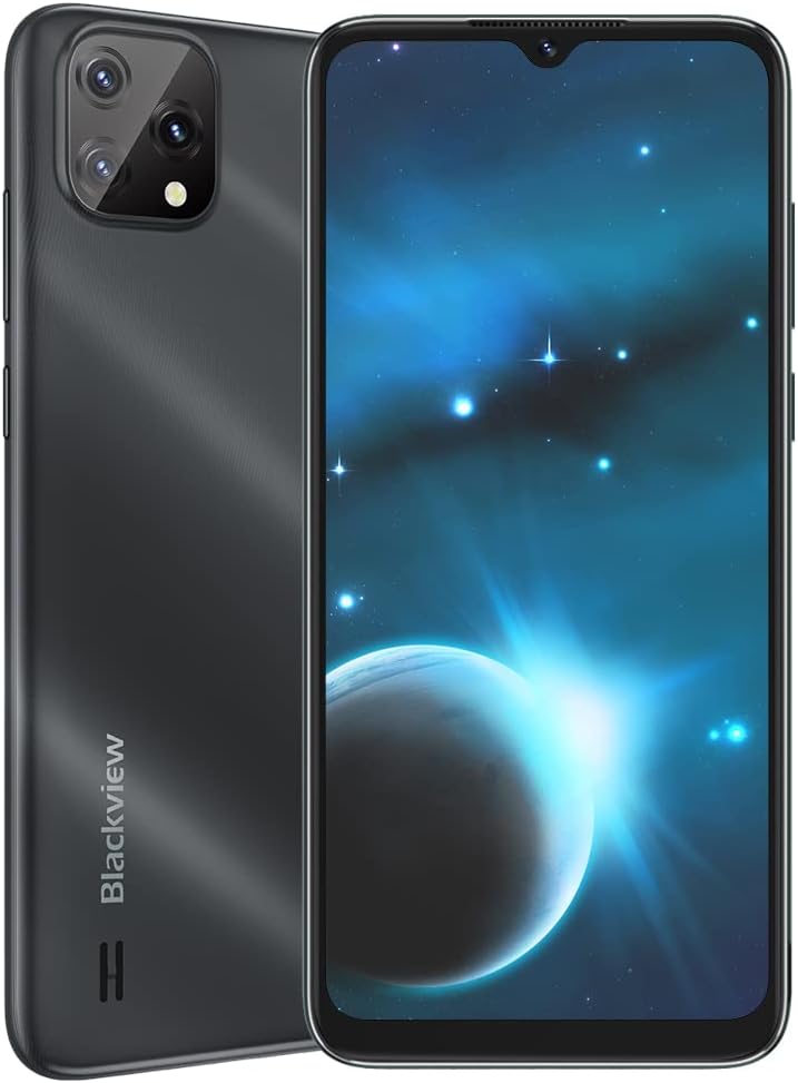 Blackview A55 Unlocked Cell Phones, Android 11 3GB 16GB Unlocked Android Smartphones, Triple Card Slots 6.528 HD  Screen, Global Dual SIM 4G, 8MP 5MP Dual Camera, 4780mAh Battery T-Mobile Phone